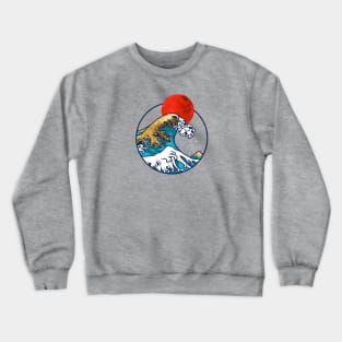 Golden Great Wave off Kanagawa Crewneck Sweatshirt